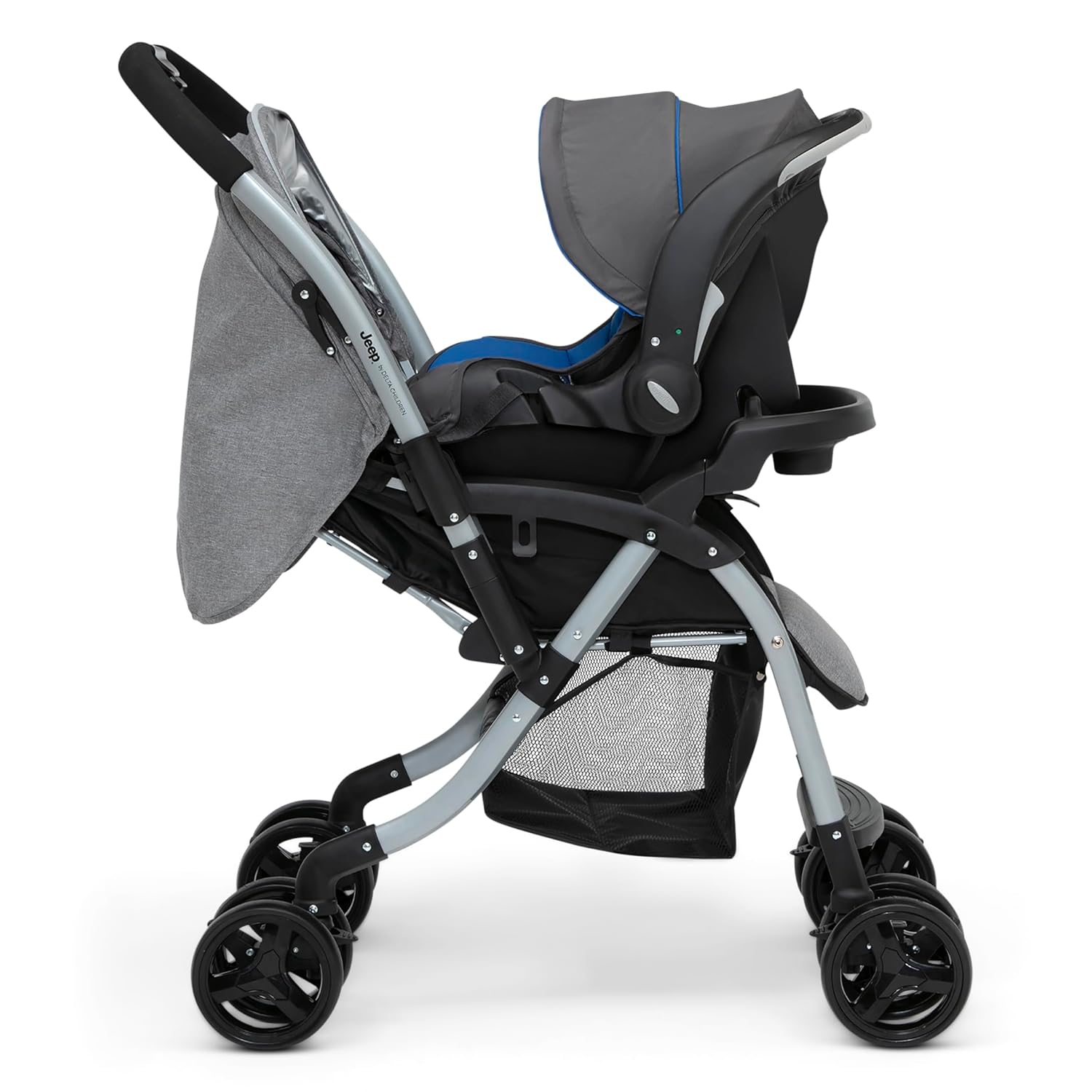 Jeep Unlimited Reversible Handle Stroller, Grey Tweed