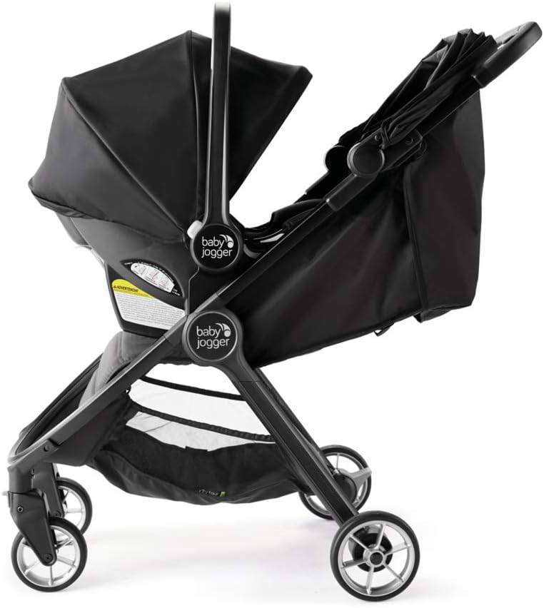 Baby Jogger City Tour 2 Ultra-Compact Travel Stroller, Jet  /Graco Car Seat Adapters only for City Tour 2 Stroller, Black