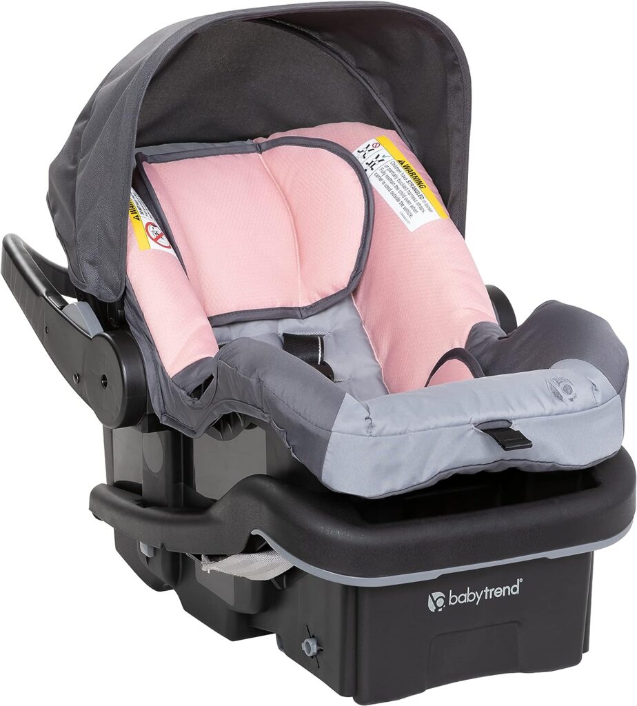 Baby Trend Tango 3 All-Terrain Stroller Travel System with EZ-Lift 35 Plus Infant car seat, Ultra Pink