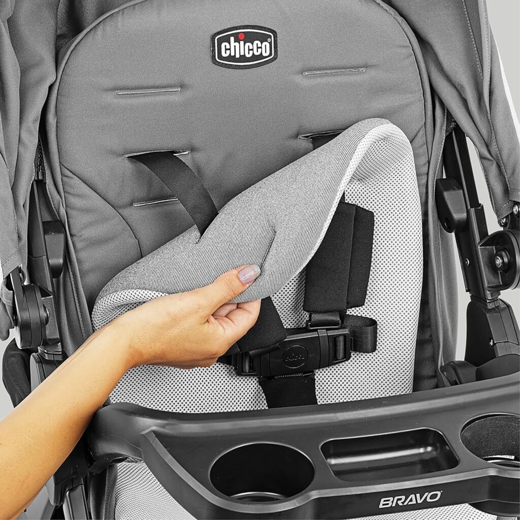 Chicco Bravo LE ClearTex Quick-Fold Stroller - Pewter | Grey