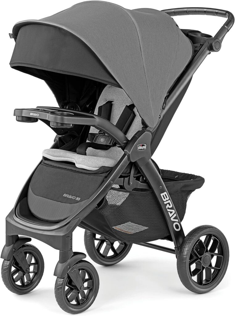 Chicco Bravo LE ClearTex Quick-Fold Stroller - Pewter | Grey