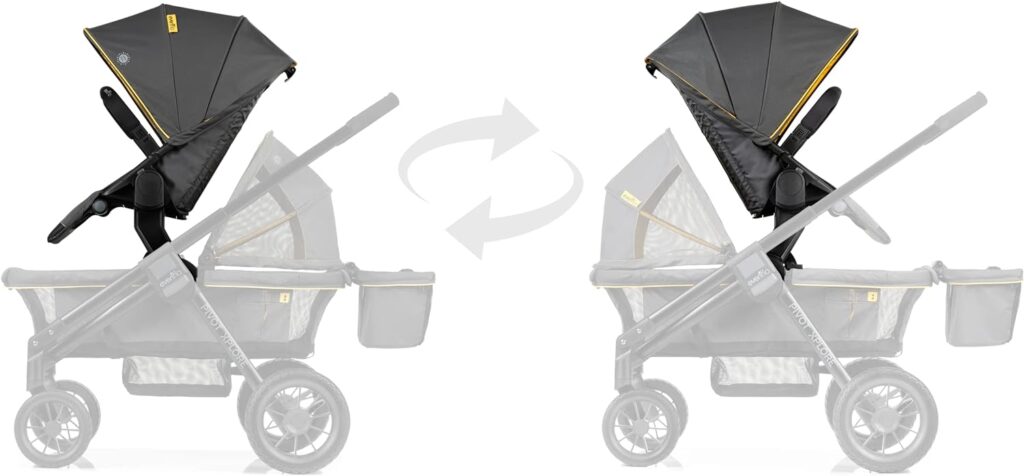 Evenflo Pivot Xplore Stroller Wagon Second Seat, Adventurer Gray