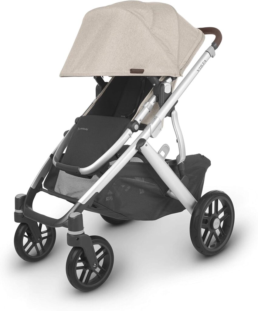 Vista V2 Stroller - Declan (Oat Melange/Silver/Chestnut Leather)