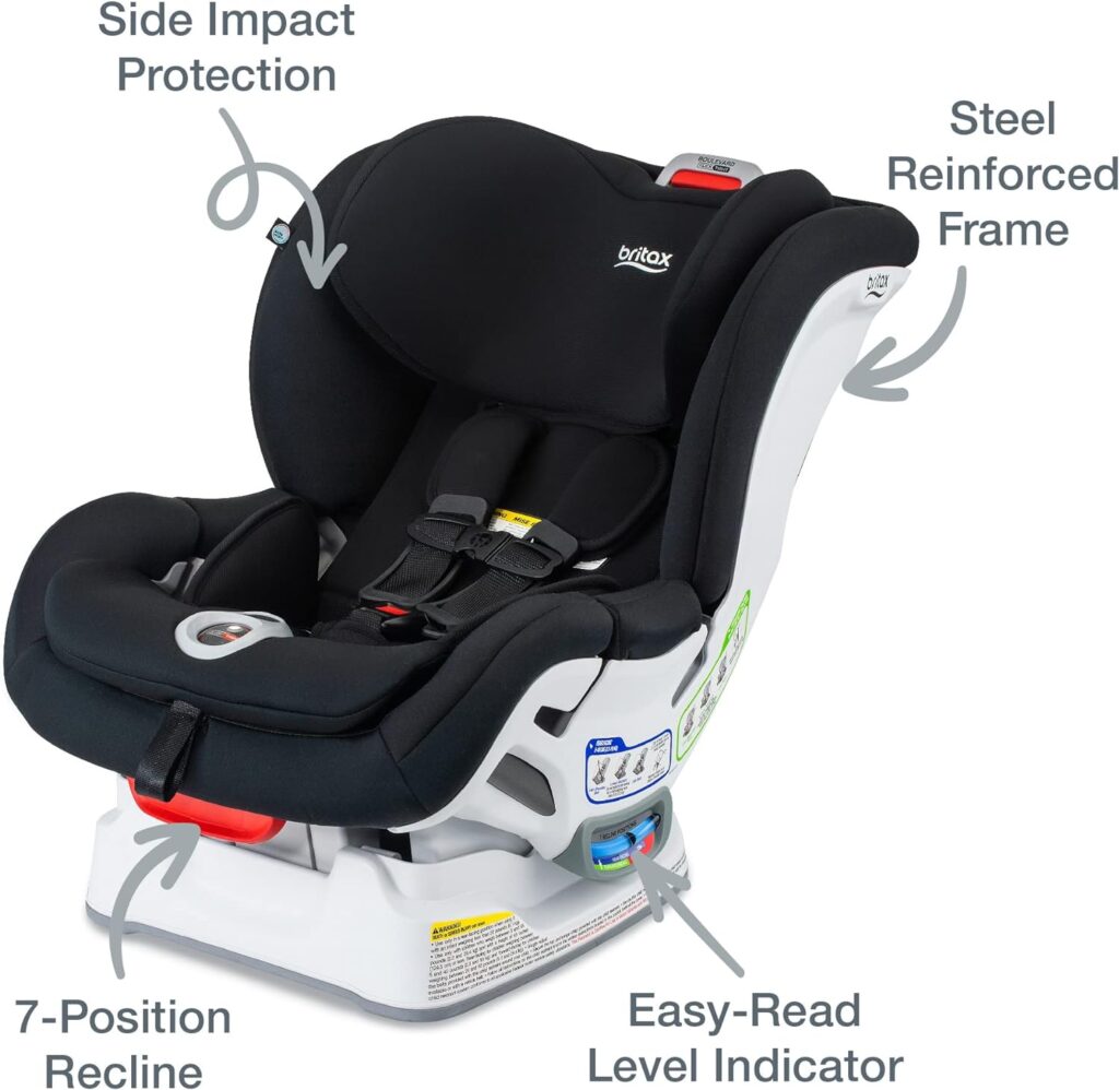 Britax Boulevard Clicktight Convertible Car Seat, Black Contour SafeWash