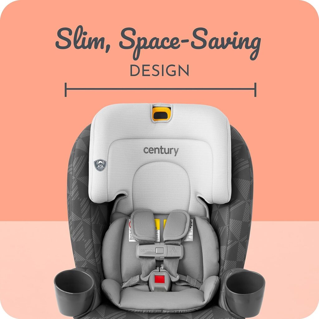 Century Drive On 3-in-1 Car Seat – All-in-One Car Seat for Kids 5-100 lb, Metro