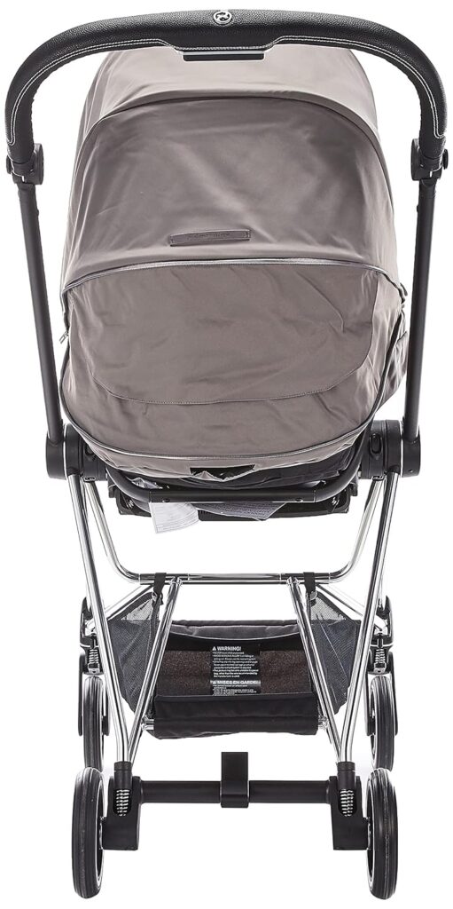 Cybex Mios 2 Complete Stroller, One-Hand Compact Fold, Reversible Seat, Smooth Ride All-Wheel Suspension, Extra Storage, Adjustable Leg Rest, XXL Sun Canopy, in Indigo Blue with Chrome/Black Frame