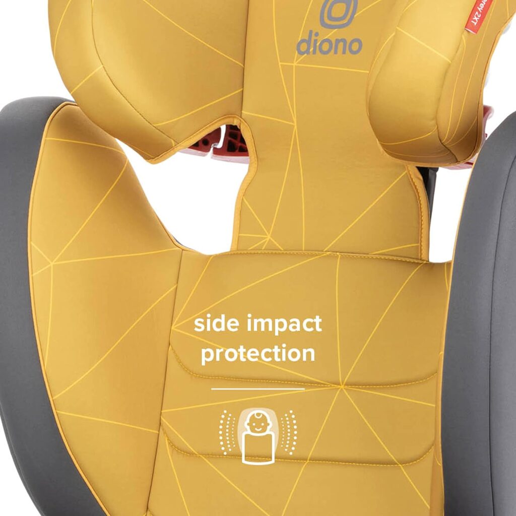 Diono Monterey 2XT Latch 2 in 1 High Back Booster Car Seat with Expandable Height  Width, Side Impact Protection, 8 Years 1 Booster, Black